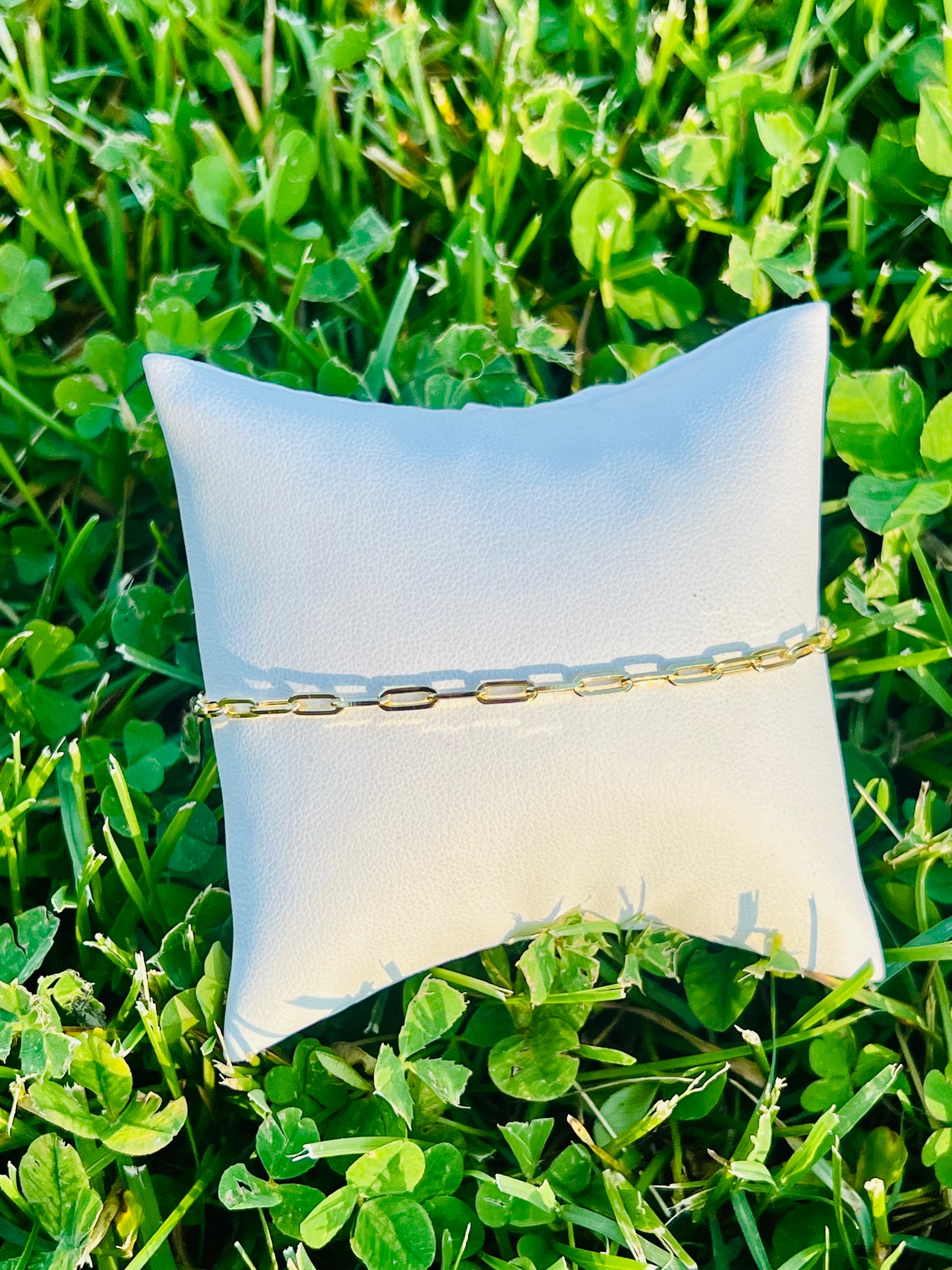 Vermeil Paperclip Bracelet