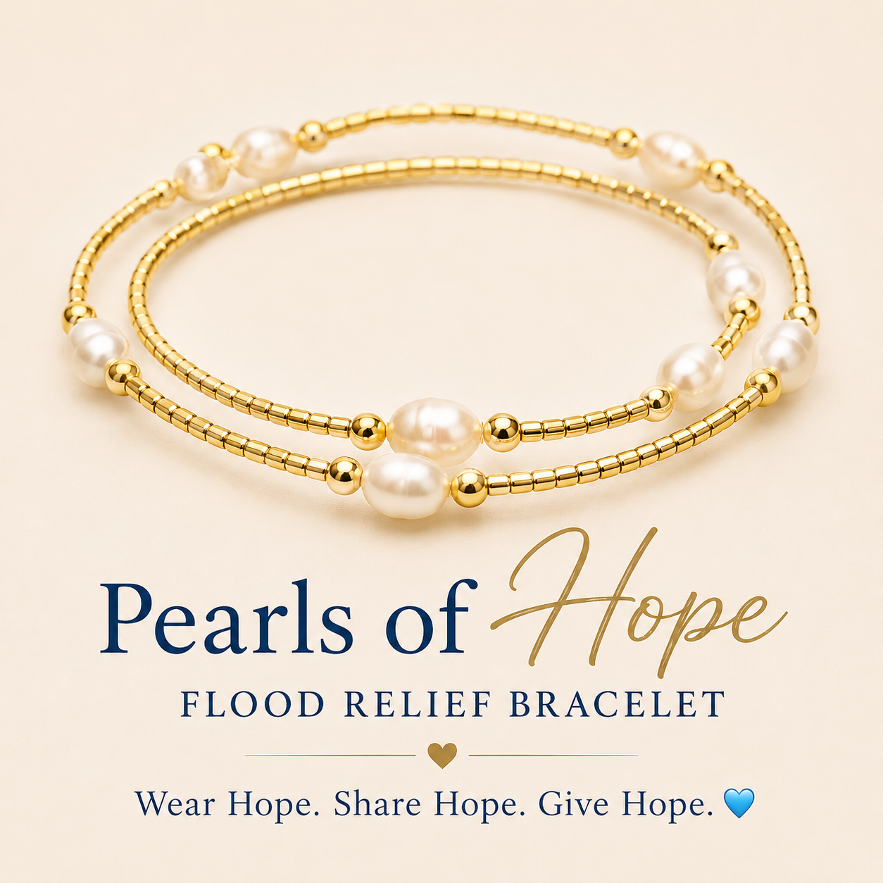Pearls of Hope Flood Relief Bracelet